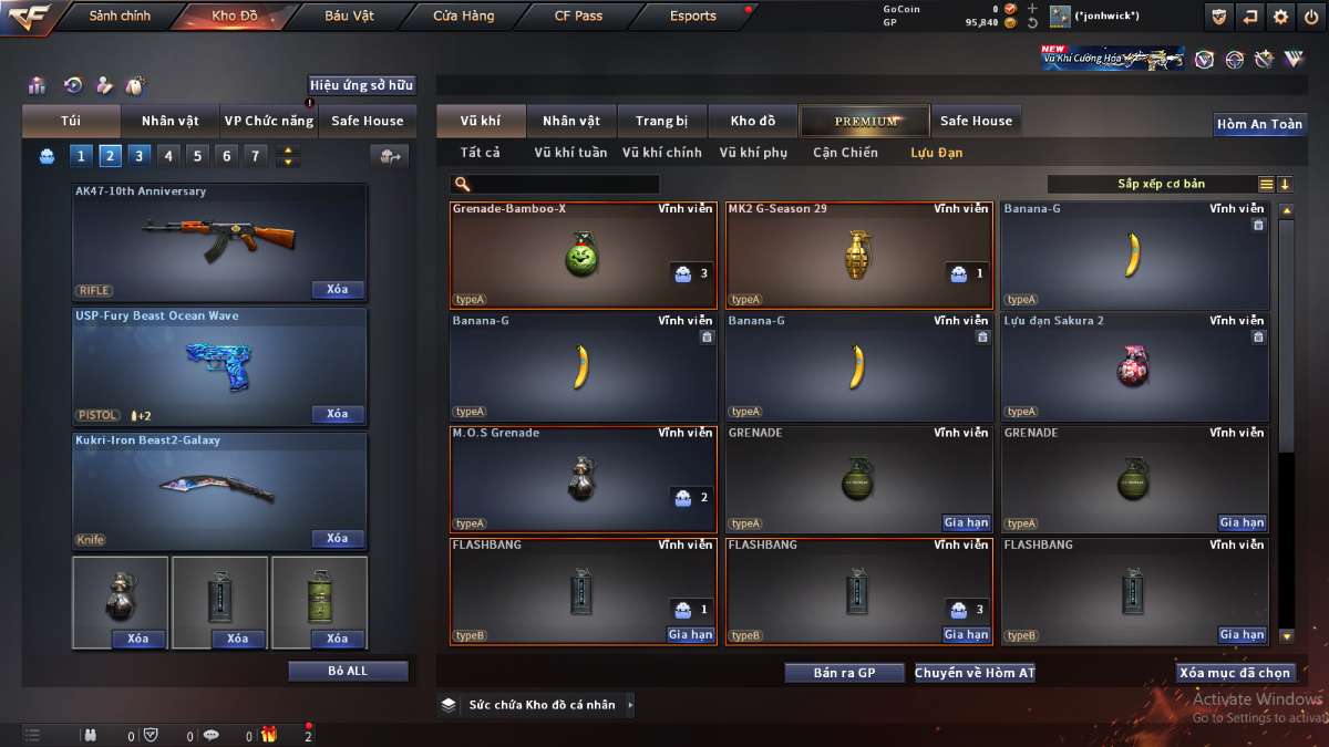 shop acc cf uy tin gia re